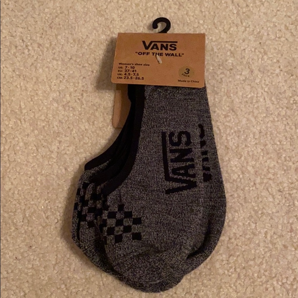 NWT Vans no show three pack socks sizes 7-10